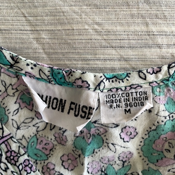 Fashion Fuse Cotton Elephant Top Sz M - Picture 4 of 7